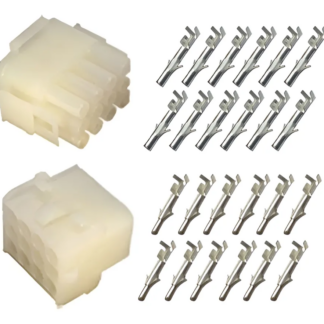 Conector Hylok 12 Vias Macho Fêmea Kit Com Terminais Internos