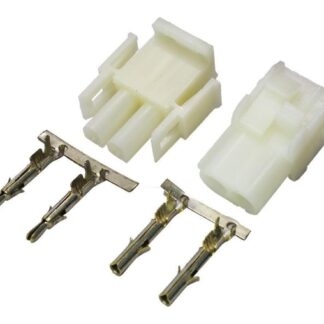 Conector Hylok 2 Vias Macho Fêmea Kit Com Terminais Internos