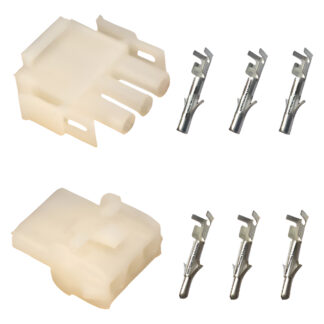 Conector Hylok 3 Vias Macho Fêmea Kit Com Terminais Internos
