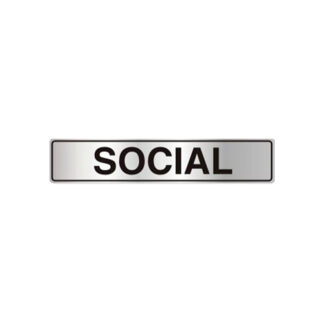 Placa De Sinalização Social- 50 X 230Mm