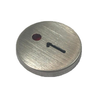 Capacete Para Botão Classe A Em Inox Gravado