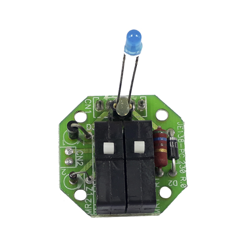 Placa Eletrônica Do Botão Multiled Led Azul Jvo230 Com 2 Micro