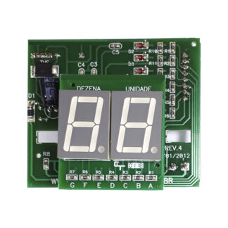 Placa Ipdm 6/7 Indicador De Posição Vermelho