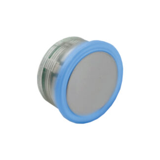 Botão Côncavo Espelhado Led Azul com 3 vias de conexão Tipo Neo Otis
