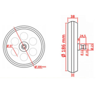 Roller Guide Alumínio 456 Aj2 Otis
