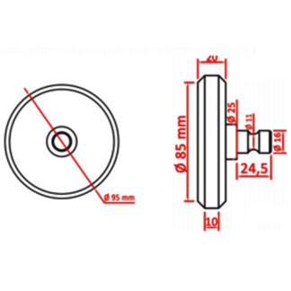 Roldana 98 X 20Mm Para Contrapeso (Pu)