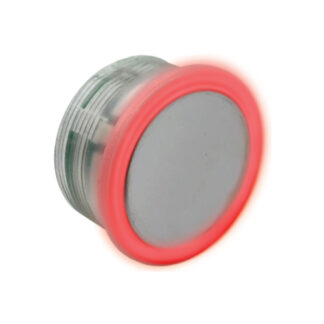 Botão Côncavo Espelhado Led Vermelho com 4 vias de conexão Tipo Neo Otis
