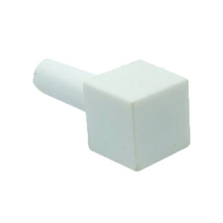 Botão Quadrado 14mm Branco sem Pino e sem led