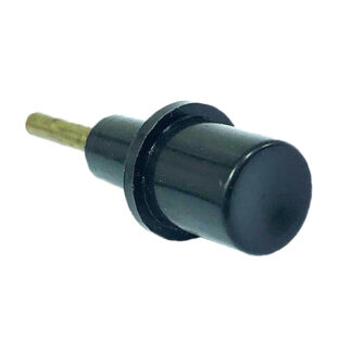 Botão Redondo 12mm Preto com Pino