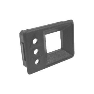 Corpo Para Botão Com 3 Furos Para Led Cinza